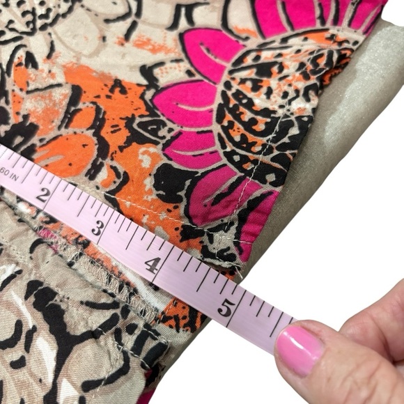 MASAI - SZ SMALL & OVERSIZED - VIBRANT FLORAL PATTERN - TUNIC TOP- POCKETS - B10 - Picture 10 of 13